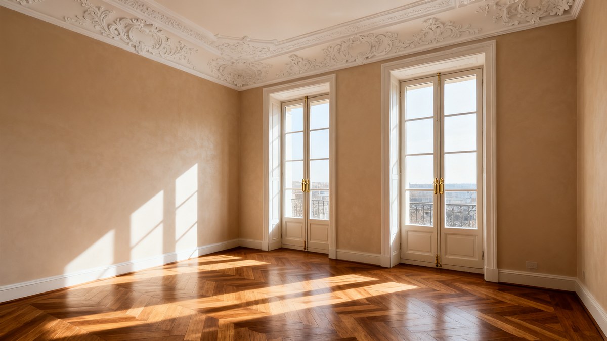 Restaurierte Gründerzeit-Wohnung in Frankfurt